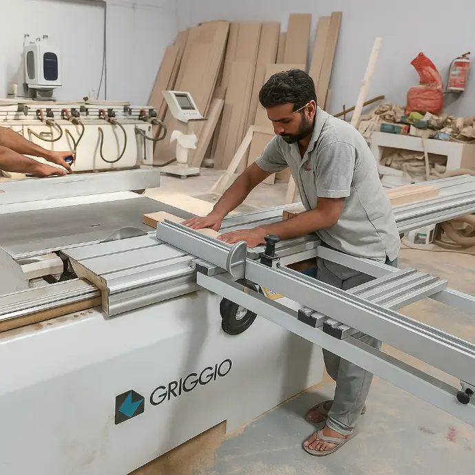 Precision cutting and assembling of HPL door components